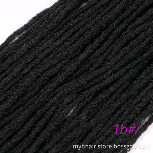 Synthetic Crochet Hair 12 strands/pcs Black Blonde Crochet Braiding Hair For Women And Men 20 Inch Hair Piece Soft Dreadlocks